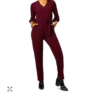 Leota Sandra jumpsuit in maroon - brand new - never been worn